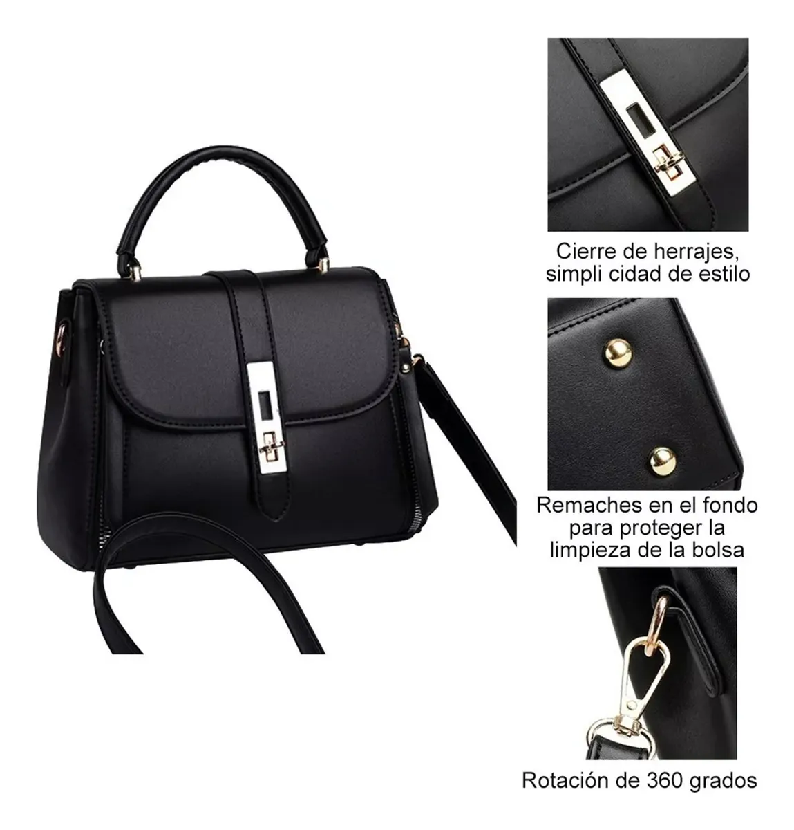 D_NQ_NP_2X_960828-MLM79230047938_092024-F-bolsa-negra-de-mano-bolsa-crossbody-bandolera-para-mujer